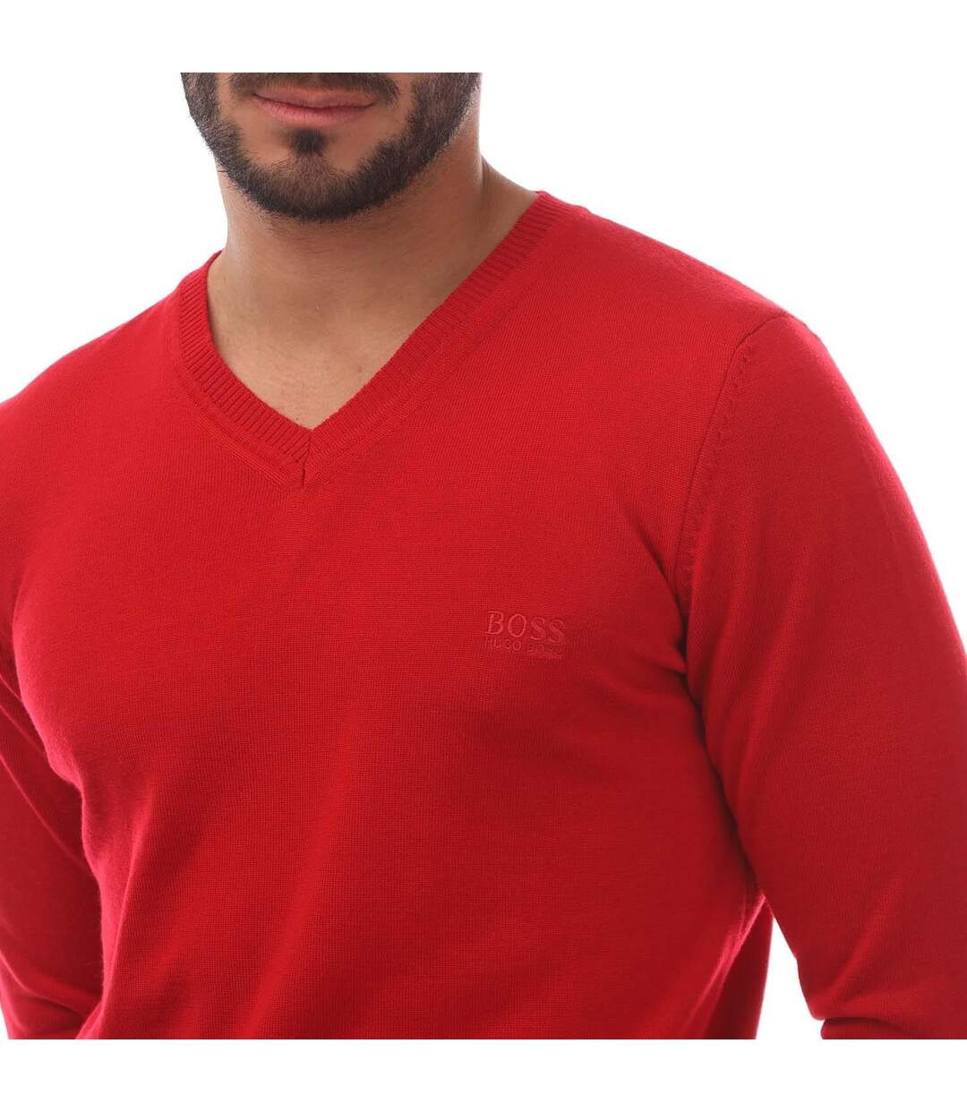 Sweat Batisse Homme Rouge Boss-4