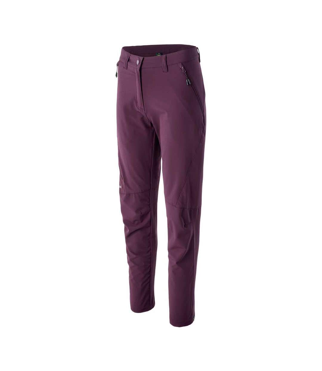 Pantalon de randonnée cecilia femme violet foncé Elbrus-3