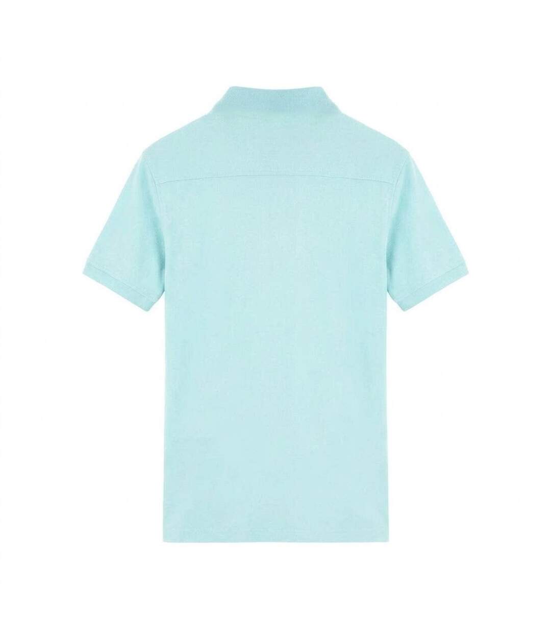Mens Triangle Logo Polo Shirt Skyblue Washed Aquascutum-2