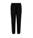 Womens/ladies Club Plain Cuffed Tapered Jogging Bottoms Black Canterbury-2
