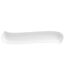 Lot de 6 Plats Rectangulaires Vague 37cm Blanc-1