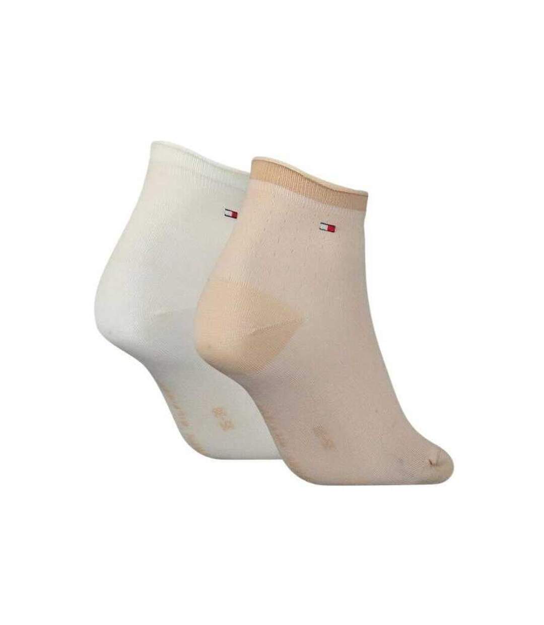 Chaussettes Motif/style À Pois Femme Beige Crème Tommy Hilfiger-2