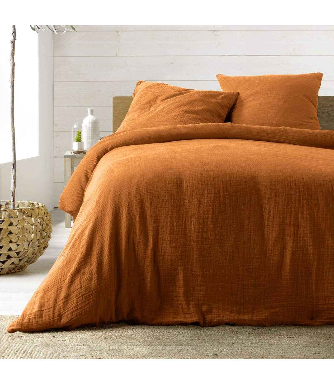 Parure de Lit 3 Pièces Angelia 240x220cm Caramel-1