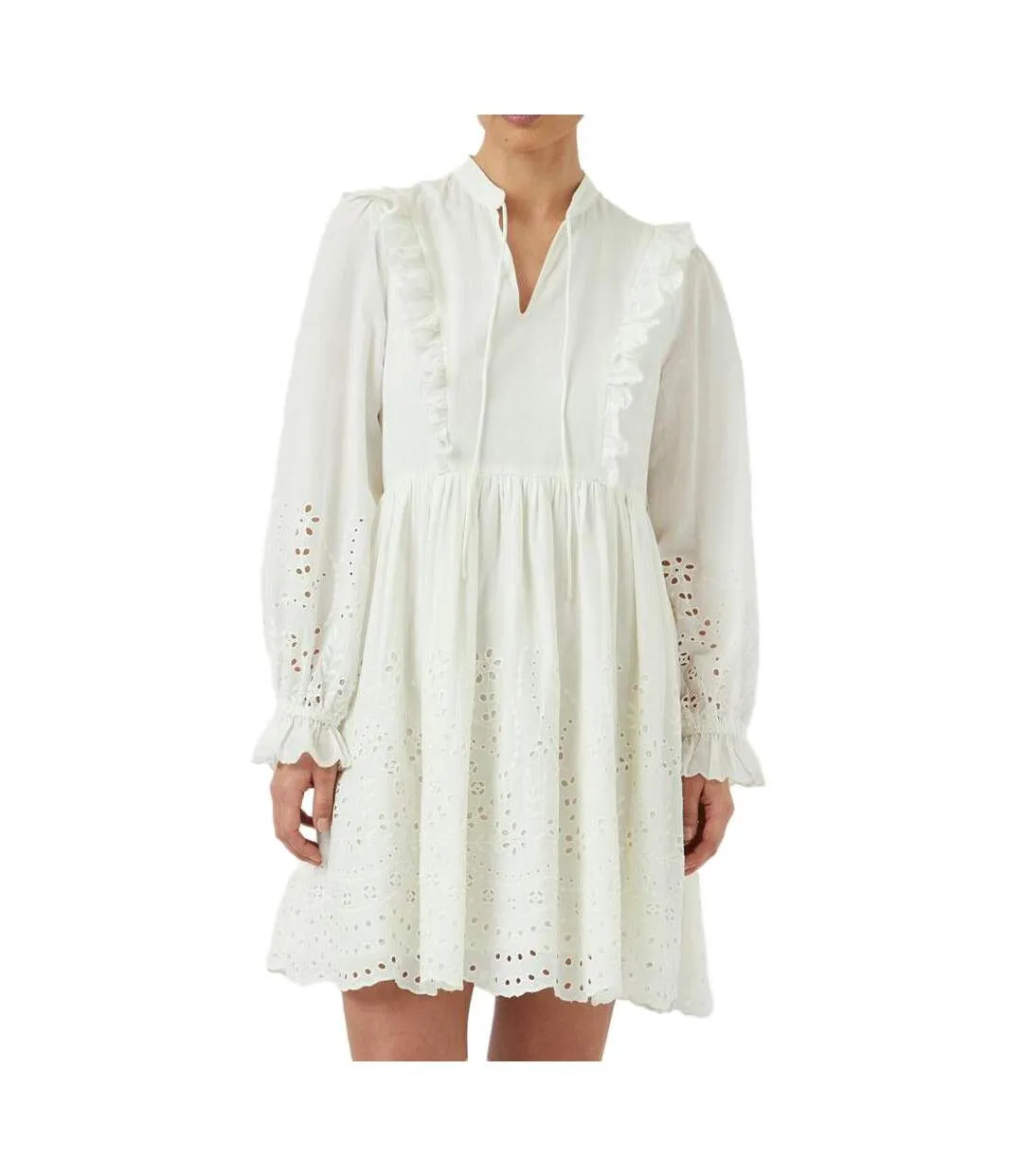 Robe blanche femme yas yasluma-1