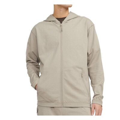 Sweat Beige à capuche Homme Jack & Jones Cloud - L