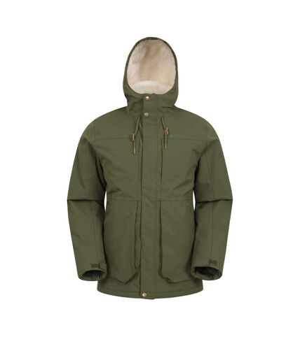 Mountain Warehouse Mens Coastline Borg Waterproof Jacket (Green) - UTMW1994