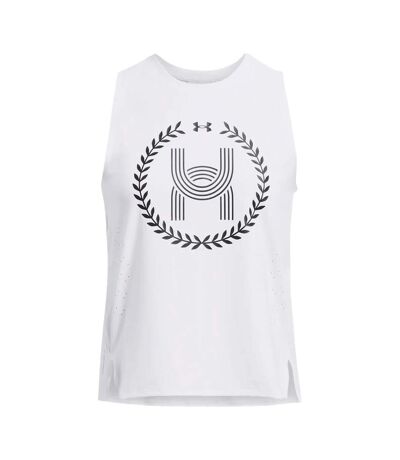 Débardeur launch elite femme blanc Under Armour