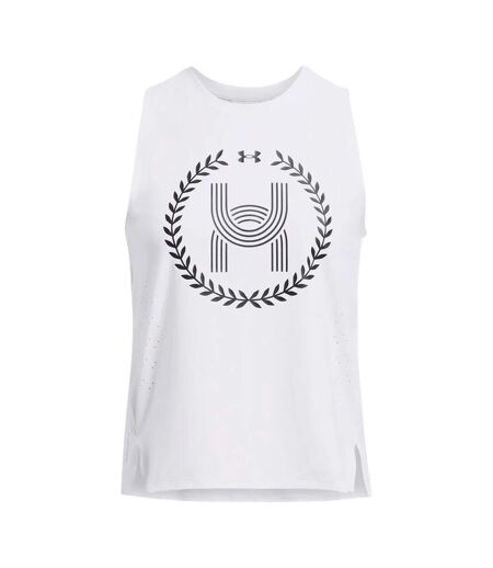 Débardeur launch elite femme blanc Under Armour