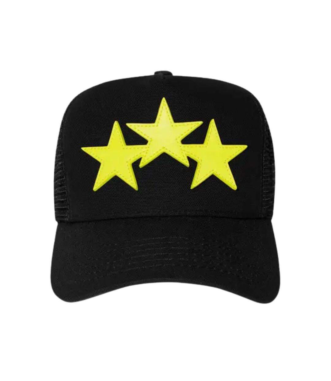 Casquette Trucker Motif/style Étoiles Adulte Noir Jaune Amiri-1