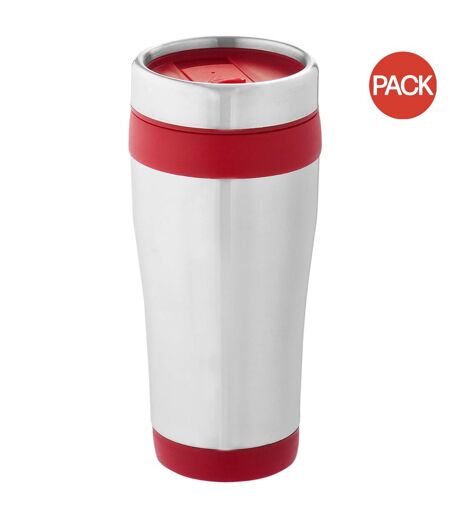 Lot de 2  Mug isotherme elwood taille unique argent/ rouge Bullet