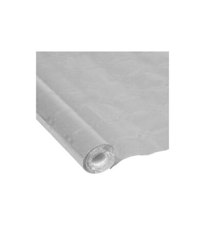 Nappe Papier Damassé Métalisé 1,18x5m Argent