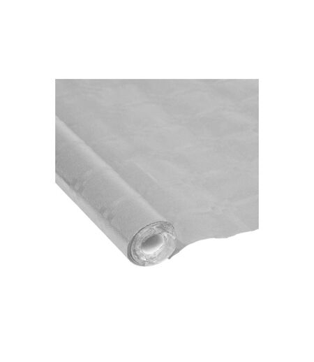 Nappe Papier Damassé Métalisé 1,18x5m Argent