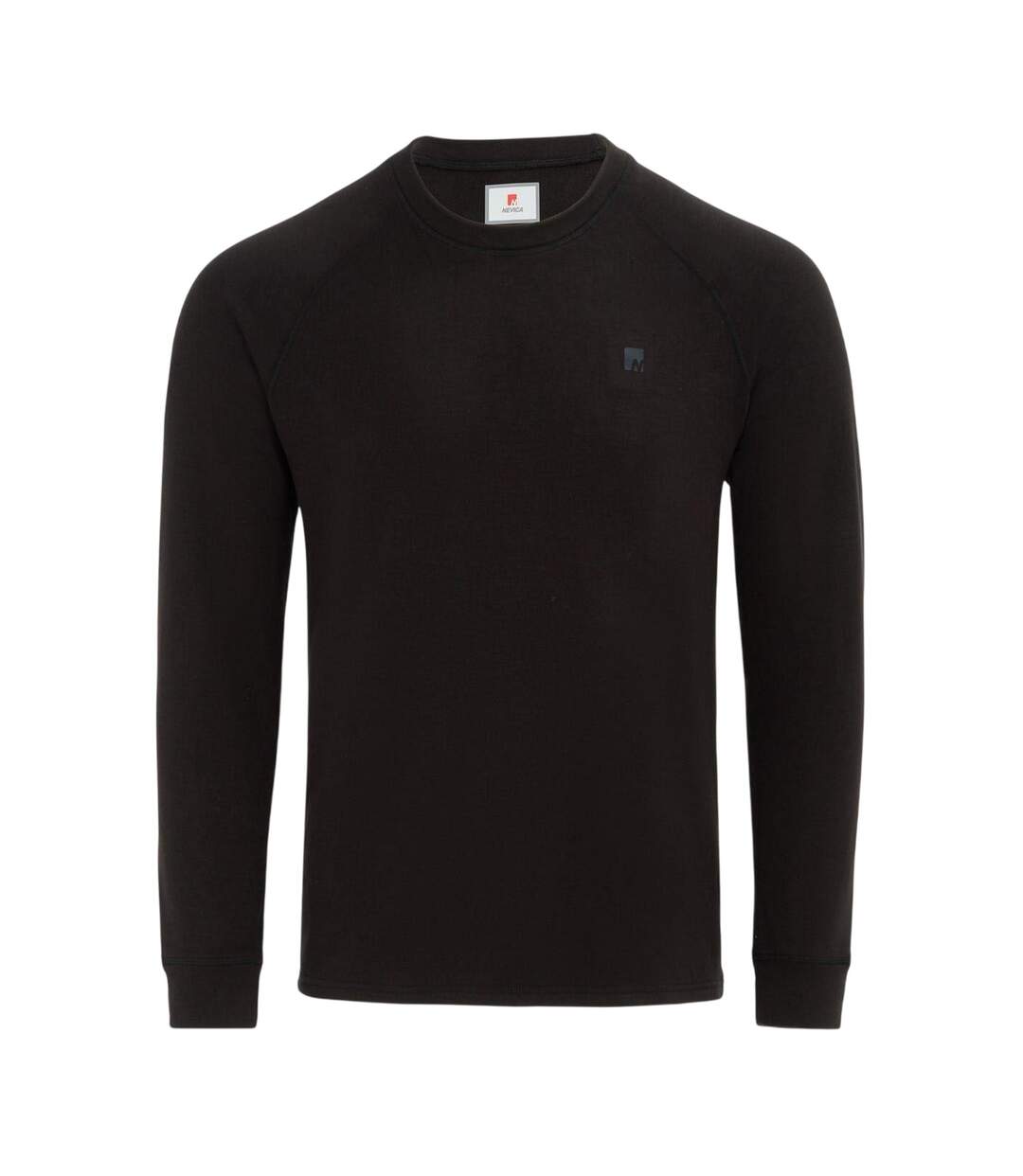 Mens Chamonix Raglan Sweatshirt Black Nevica-1