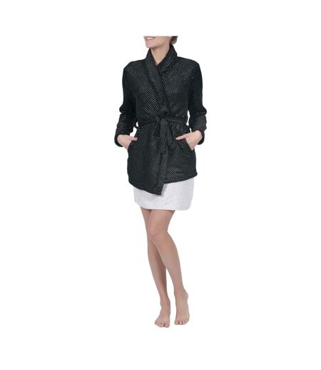 Peignoir polaire court femme