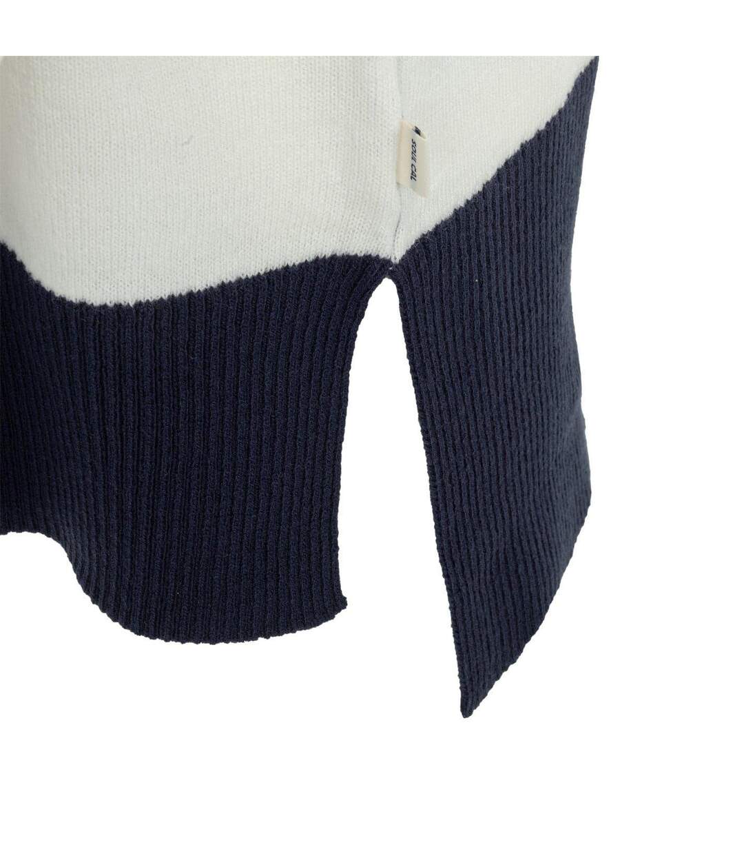 Pull Motif/style À Rayures Femme Bleu Marine Blanc SoulCal-4