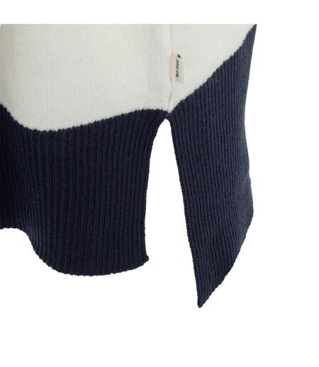 Pull Motif/style À Rayures Femme Bleu Marine Blanc SoulCal