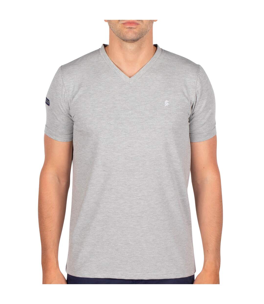 T-shirt col V basic-1