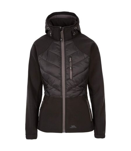 Womens/ladies Elvira Soft Shell Jacket Black Trespass