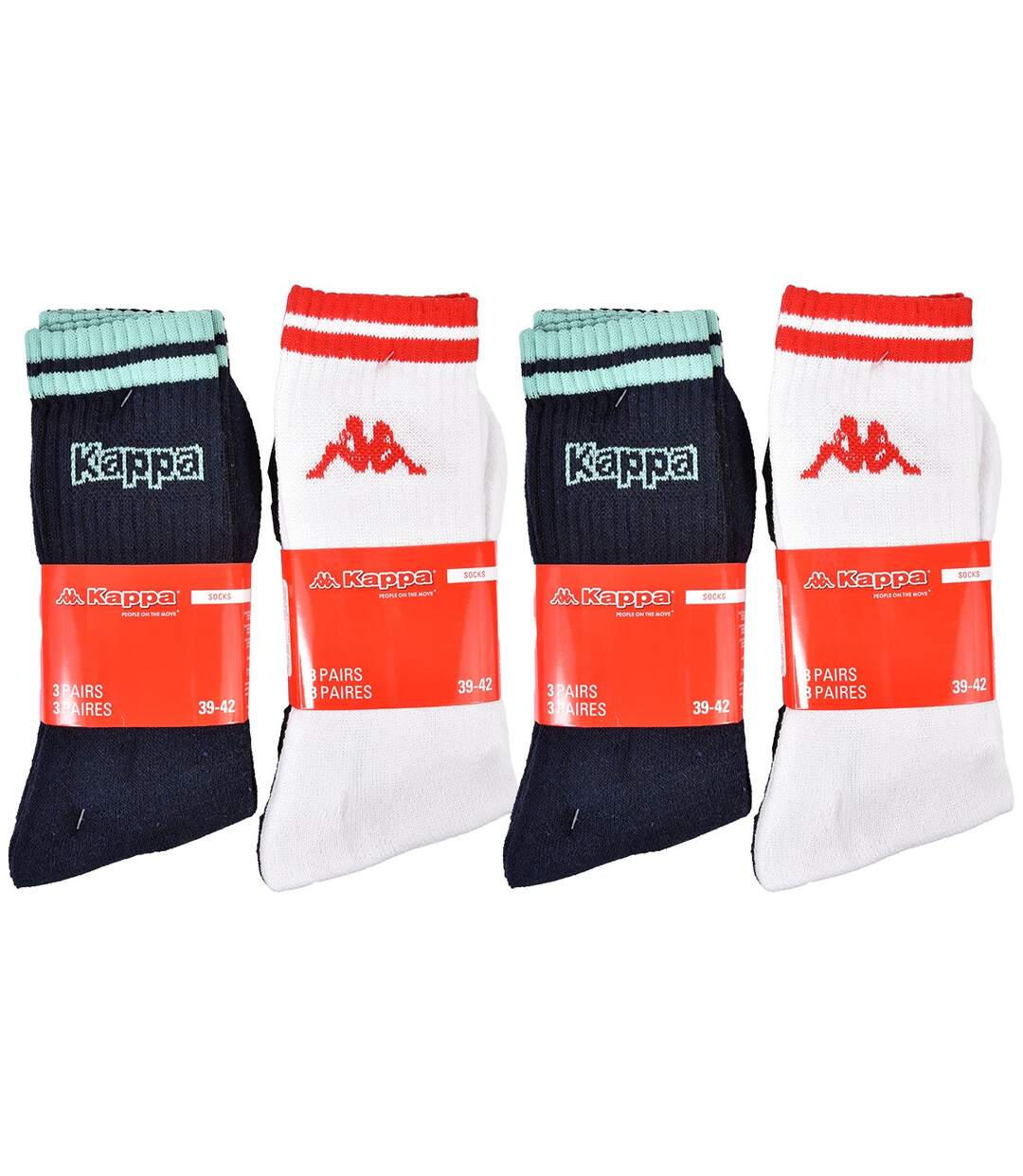 Chaussettes Homme KAPPA Pack de 12 Paires 1432 CREW