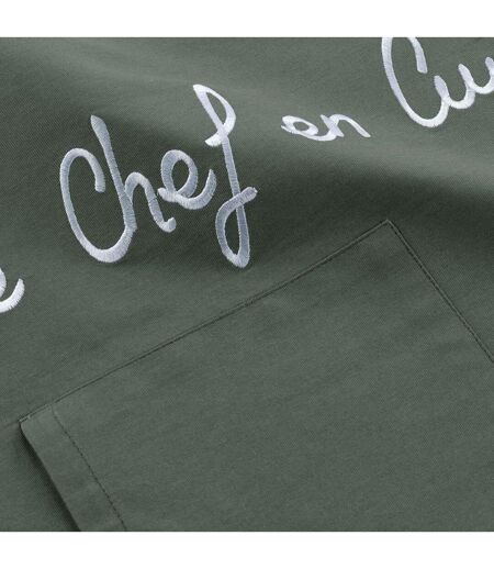 Tablier de Cuisine Cuistot 84cm Kaki