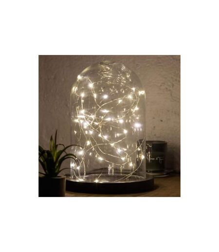 Guirlande Lumineuse 40 Led Blanc Chaud 395cm Chrome