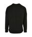 Mens Cut-on Oversized Long-sleeved T-shirt Black Build Your Brand-2