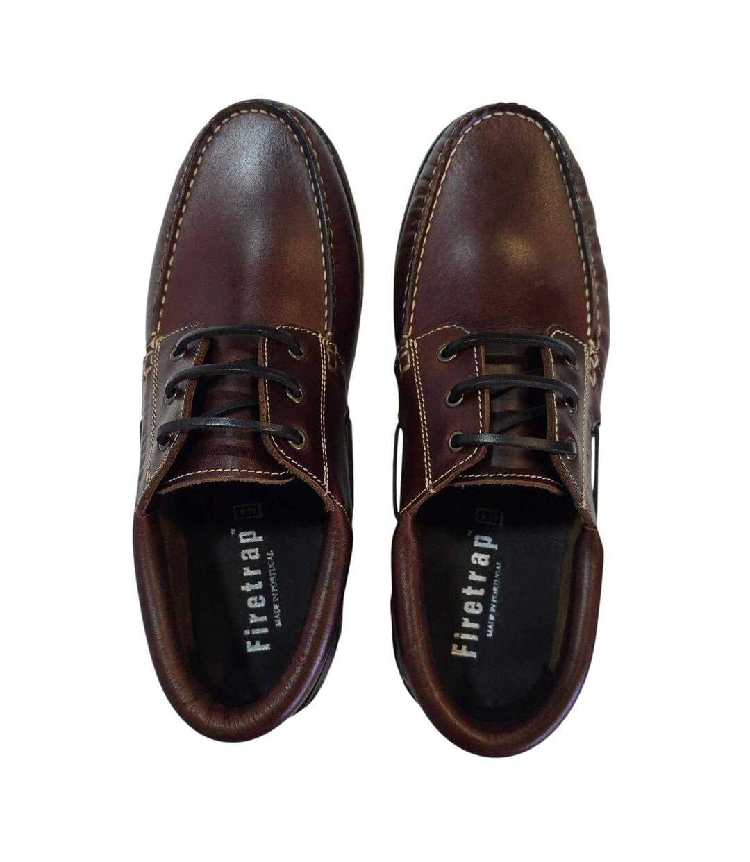 Mens Jose Classic Leather Shoes Bordeaux Red Firetrap-4