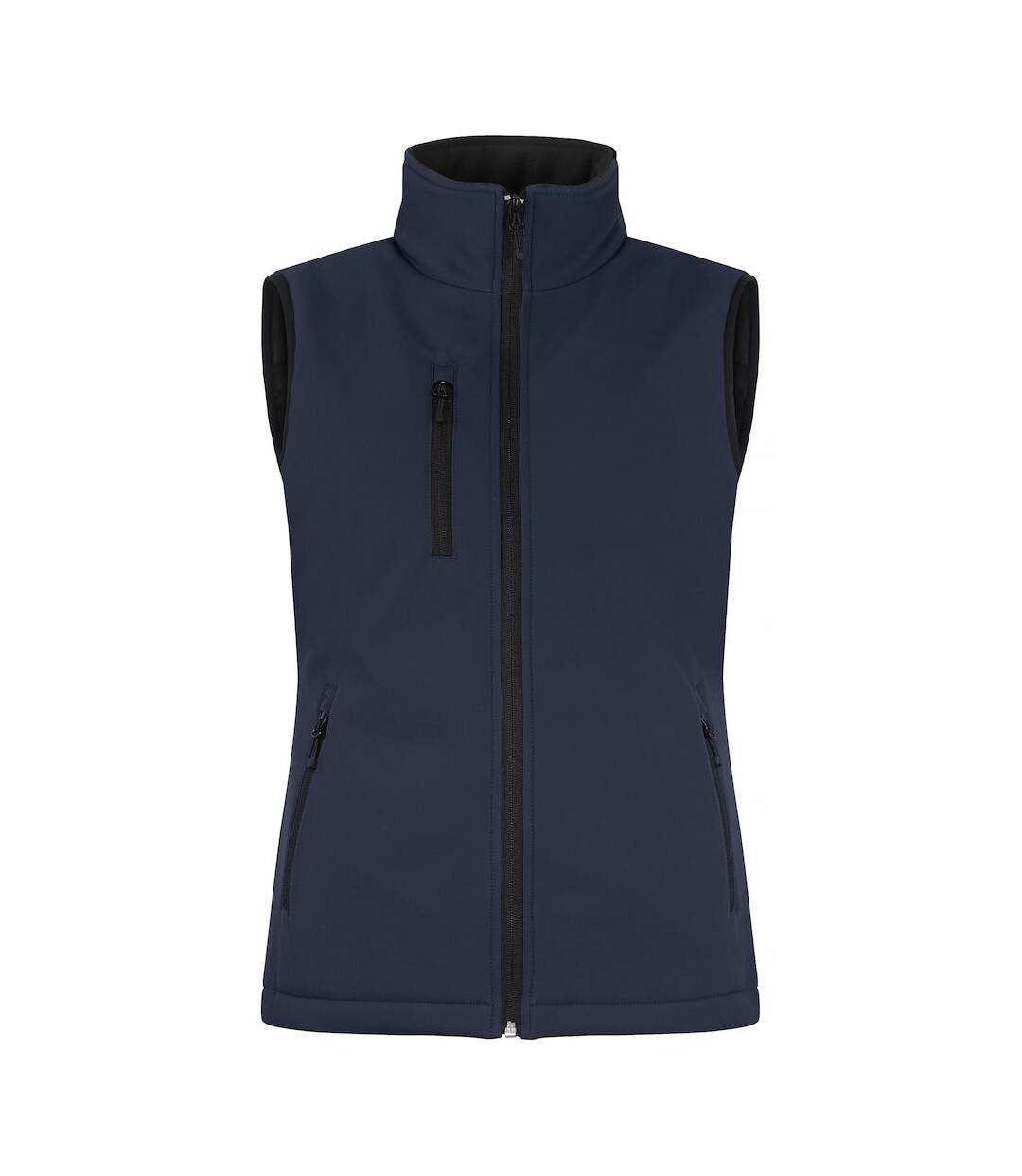 Womens/ladies softshell panels gilet dark navy Clique-1