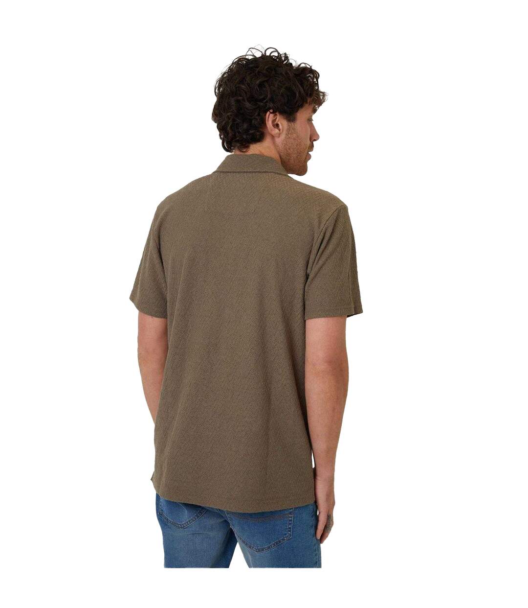 Chemise Selkirk Homme Vert Kaki Threadbare-3