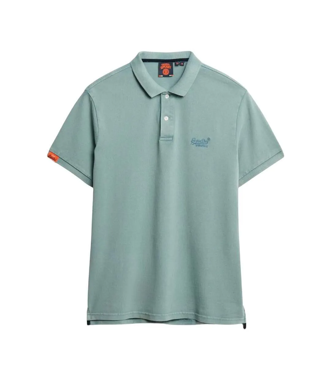 Polo bleu clair homme superdry vint destroy-2