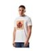 T-shirt Motif/style Attaque Massive Blue Lines Homme Blanc Weekend Offender-1