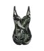 Womens/ladies Sakari Tropical Tummy Control One Piece Swimsuit Dark Tropical Regatta-3