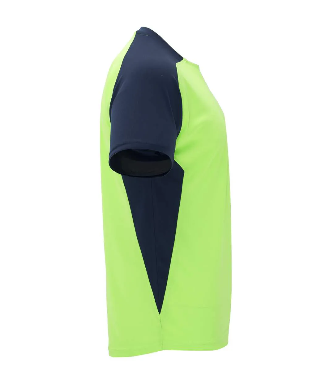 T-shirt Bugatti Adulte Vert Fluo Bleu Marine Roly Sport-3
