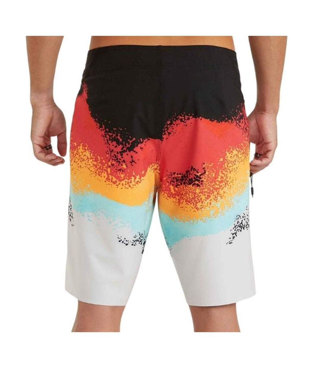 Maillot de bain noir/rouge/orange homme o'neill hydro-2