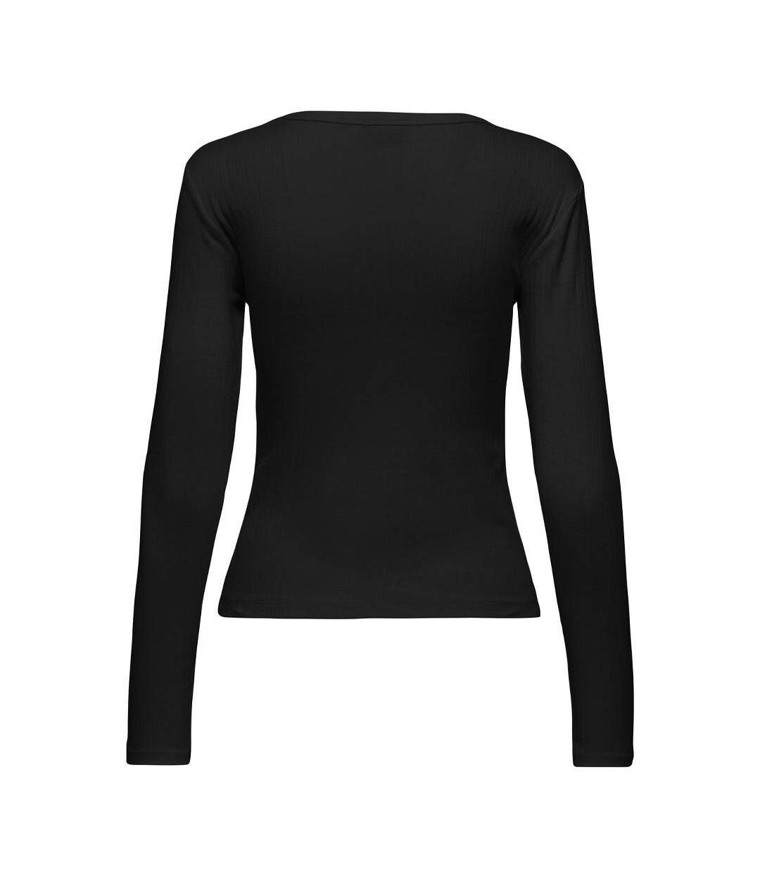 T-Shirt manches longues noir femme jdy vaya-2