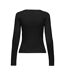 T-Shirt manches longues noir femme jdy vaya-2