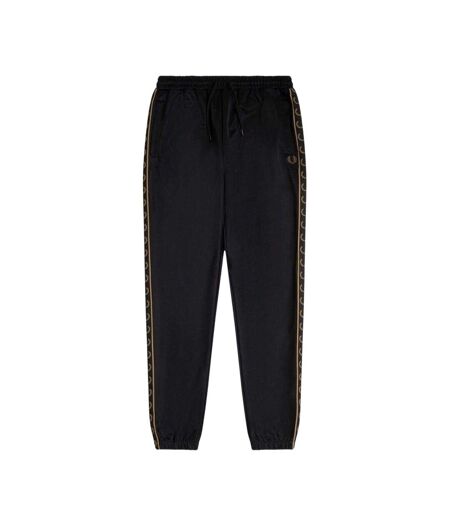 Mens Taped Jogging Bottoms Black Fred Perry