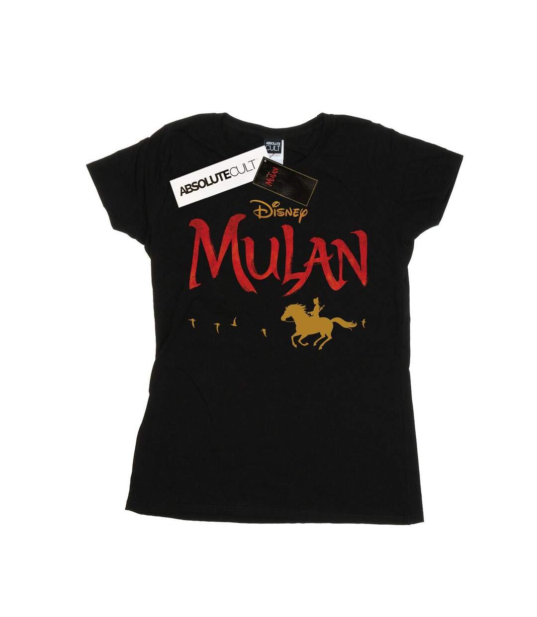 Disney T-shirt en coton avec logo Mulan Movie Womens/Ladies (Noir) - UTBI30720-1