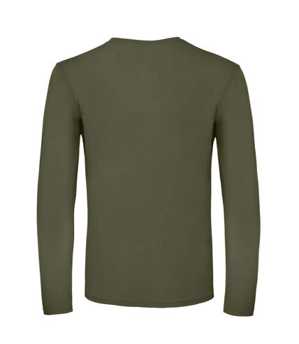 B&C Mens #E150 T-Shirt à manches longues (Kaki) - UTRW6527