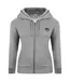 Womens/ladies Full Zip Hoodie Dark Charcoal Marl Signature-2