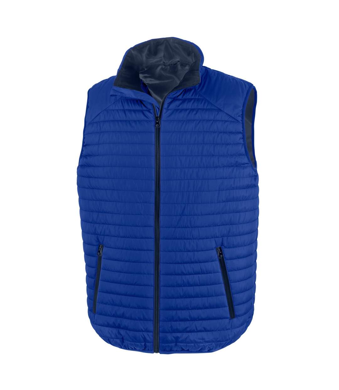 Veste Sans Manches Homme Bleu Roi Bleu Marine Result Genuine Recycled-2