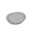 Lot de 20 Assiettes en Carton Vitamine 23cm Gris-1