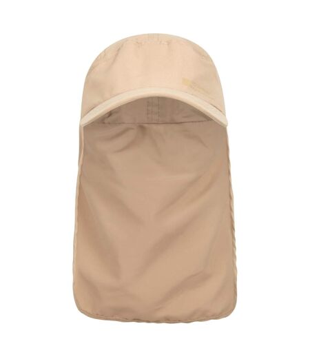 Womens/ladies quick dry neck protector cap beige Mountain Warehouse