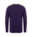 Henbury Mens Cotton Acrylic V Neck Sweatshirt (Purple) - UTPC5898