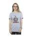 Disney Womens/Ladies The Nightmare Before Christmas Seasons Creepings Wreath Cotton Boyfriend T-Shirt (Gris sportif) - UTBI41796-2