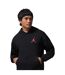 Mens Air Jordan Fleece Hoodie Black Red Nike-1