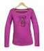 Mayflower NEON1 : Tee-shirt manches longues rose fushia 100% coton éclatant-2