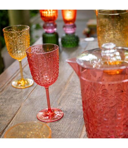 Lot de 6 Verres à Vin Réutilisables Barbra 41,4cl Rouge