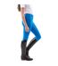 Womens/ladies Miami Silicone Seat Breeches Blue Whitaker-3