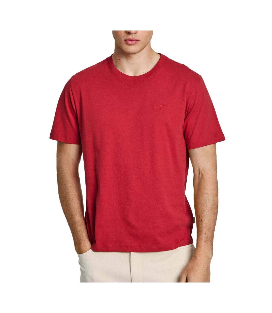 T-shirt Rouge Homme Pepe jeans Connor - L-1